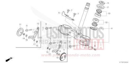 STEERING STEM CRF300LAS de 2025